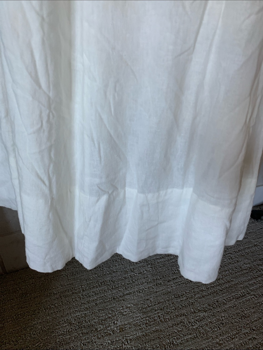 NWOT Gap Lined Linen Blend Square-Neck Maxi Dress in Creamy White Size S - Picture 3 of 6